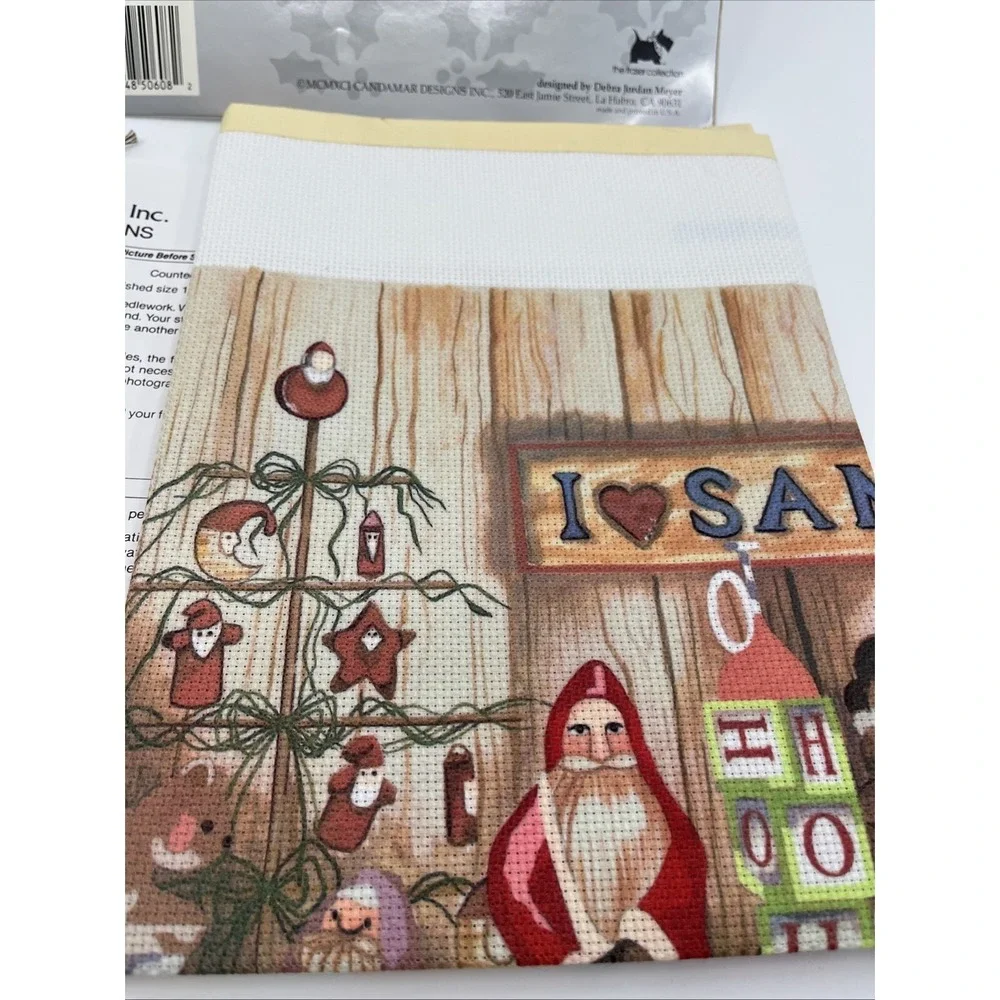 Santa Cross Stitch Pattern Needle Thread Instructions 18